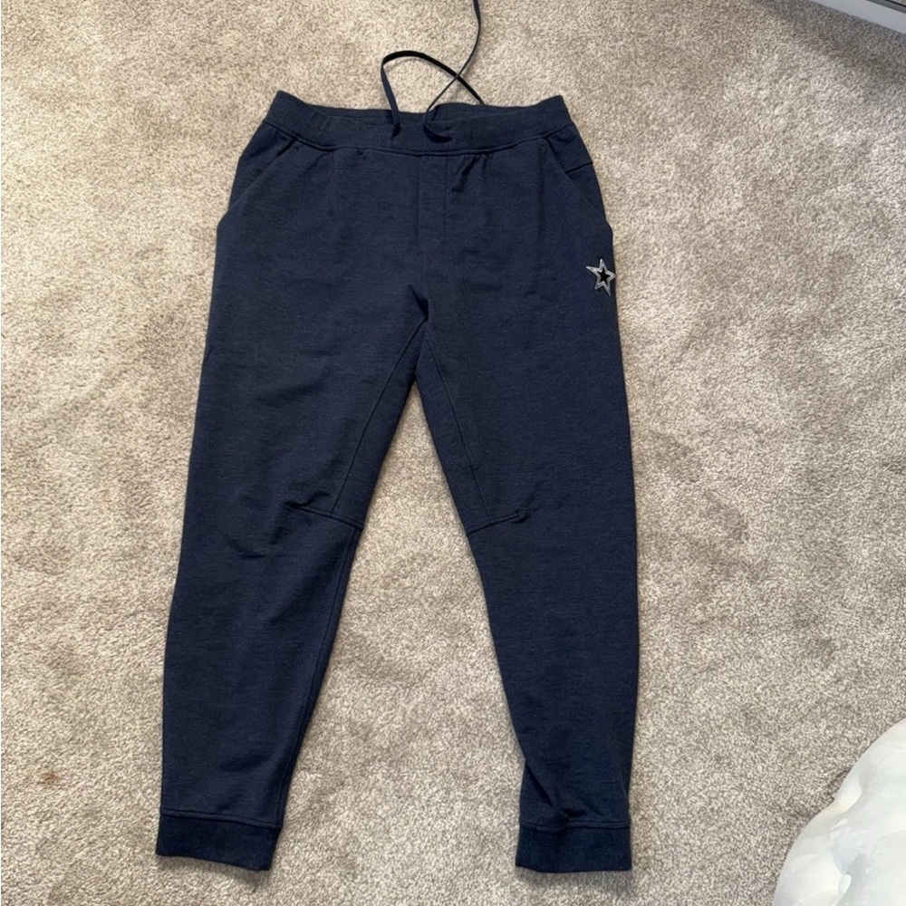Lululemon Dallas Cowboys Men’s Athletic Navy Blue Jogger Drawstring Pants XL